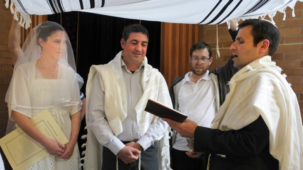 La cérémonie d'un mariage juif