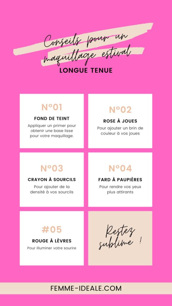 conseils maquillage estival