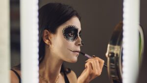 makeup halloween femme