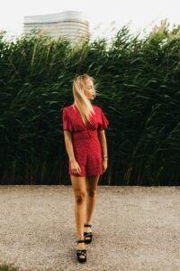 robe rouge femme